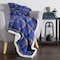 Hastings Home Hastings Home Fleece Sherpa Blanket Throw - Plaid Blue/Yellow 846964FYT - alternate 1